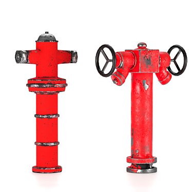 Pristine Fire Hydrant Geometry Set 3D model image 1 