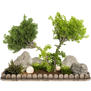 Outdoor Plant Collection Set Renderings 3D model image 1 