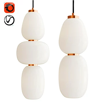 Modern Design Lamps Set - HEMING B 3D model image 1 