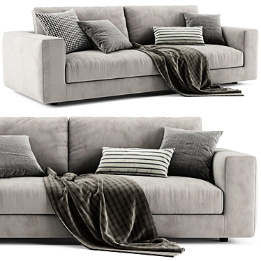 Modern Bonaldo Superhiro 2-Seater Sofa 3D model image 1 