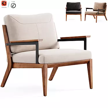 Modern EGE Armchair Design 3D model image 1 