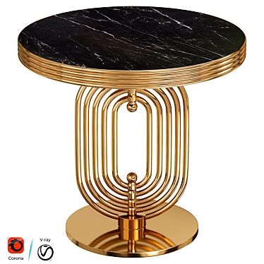 Elegant Turner Table Essential Home 3D model image 1 