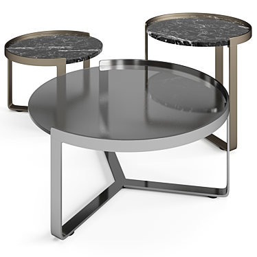 Modern Misuraemme Ring Coffee Tables 3D model image 1 