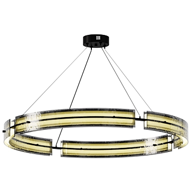 Contemporary Hudson Chandelier 3D Model 3D model image 1 