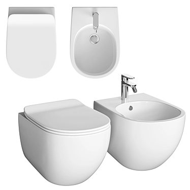 Artceram FILE 2.0 Bathroom Set 3D model image 1 