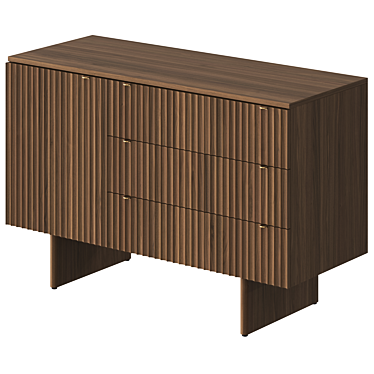  Sleek Render Vray Drawer Cabinet 3D model image 1 