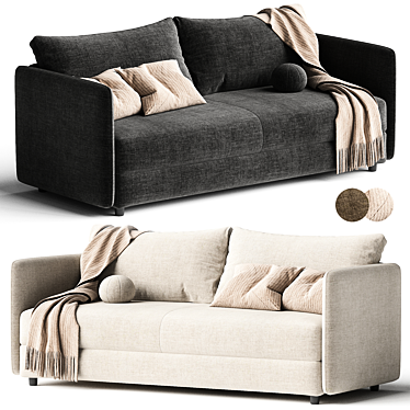 Elegant Convertible Schlafsofa Grande 3D model image 1 