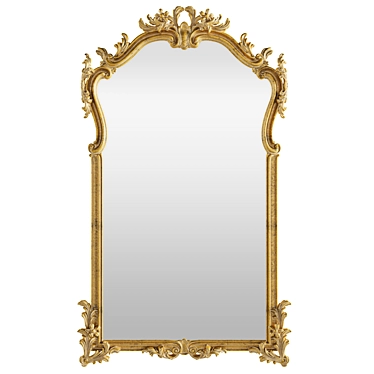 18th Century French Giltwood Mirror 3D model image 1 