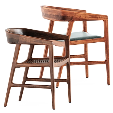 Elegant Tesa Chair by Artisan 3D model image 1 