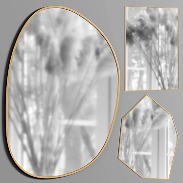 Modern Mirrors Collection: Bozeman, Annalise, Devika 3D model image 1 