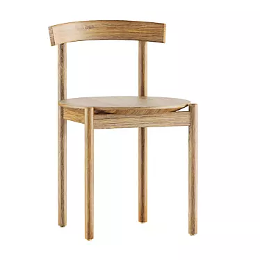 Modern Comfort Comma Side Chair 3D model image 1 