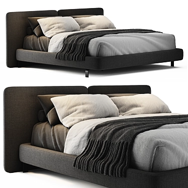 Luxury Minotti Tatlin Bedspread 3D model image 1 