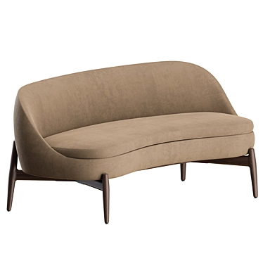 Elegant Sendai Sofa Minotti Design 3D model image 1 