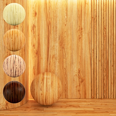 Wood Parquet Collection 4K Textures 3D model image 1 