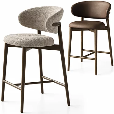 Calligaris Oleandro Stools Set 3D model image 1 