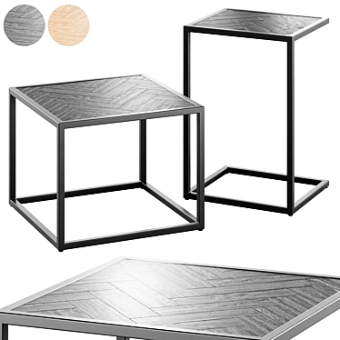 Nitsa End Tables Set 3D model image 1 