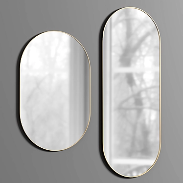 Elegant Renwil Mirrors Set 3D model image 1 