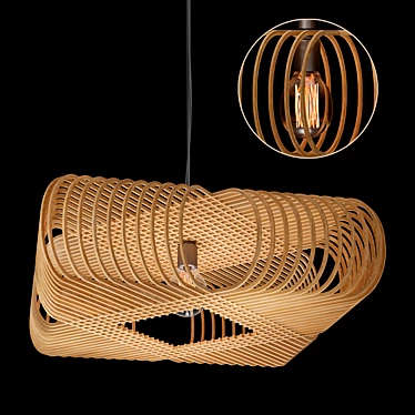Ovals Ceiling Light by Alex Groot 3D model image 1 