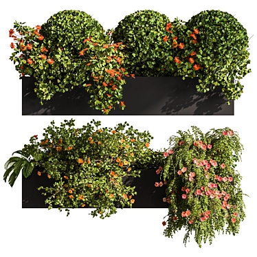 532 Hanging Plants Outdoor 3D model image 1 