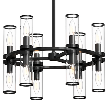 Luxury and Modern Revolve Chandelier 3D model image 1 