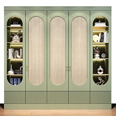 Customizable Children's Furniture: Childroom Wardrobe 3D model image 1 