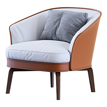 Sleek Nivola 2015 Armchair Design 3D model image 1 