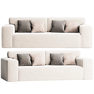 Vienna Velvet Light Sofa 2017 3D model image 1 