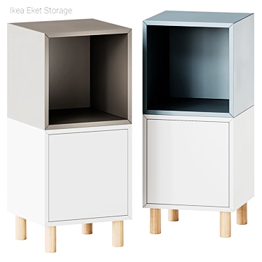 Ikea Eket Storage Combo Stand 3D model image 1 