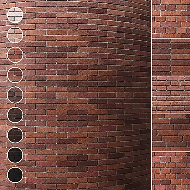 Seamless Brick Texture Pack 002 3D model image 1 