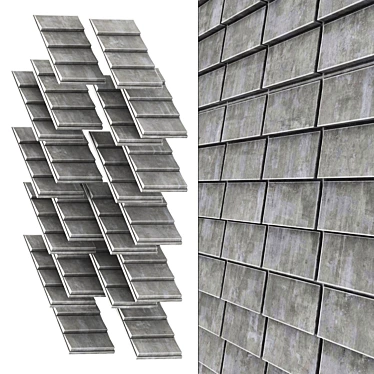 Polygon Tile Decor Set 3D model image 1 