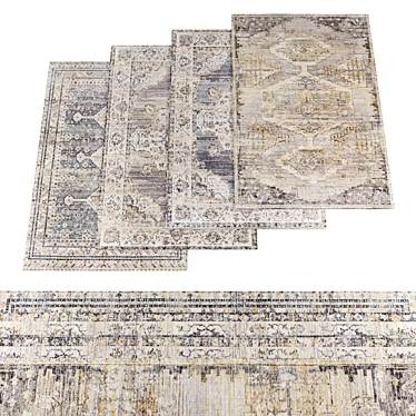 High-Res Modern Rugs Pack 3D model image 1 