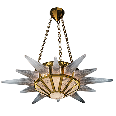 Sunshine II Crystal Chandelier Glows 3D model image 1 