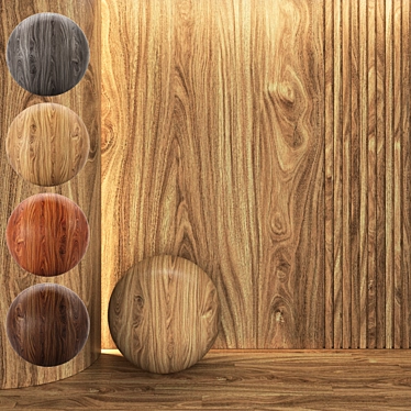 Seamless Wood Texture Collection 3D model image 1 