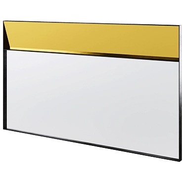 Elegant Modern Campos Wall Mirror 3D model image 1 