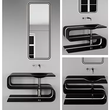 Designer S-SHAPE GT Sink 3D model image 1 