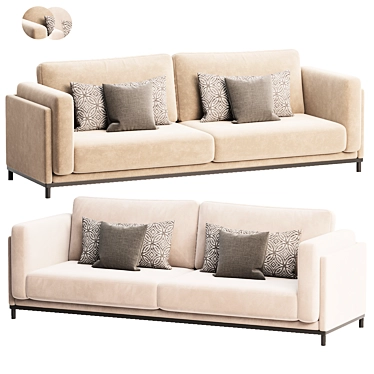 Modern TIME Design Sofa Marconato 3D model image 1 