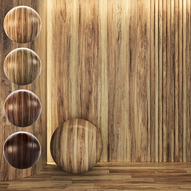 Wood Parquet Texture Bundle 3D model image 1 