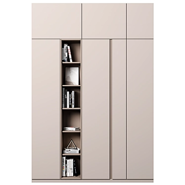 Modular Wardrobe & Shelf Unit 3D model image 1 