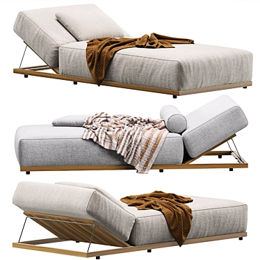  Modern Outdoor Lounger by Meridiani 3D model image 1 