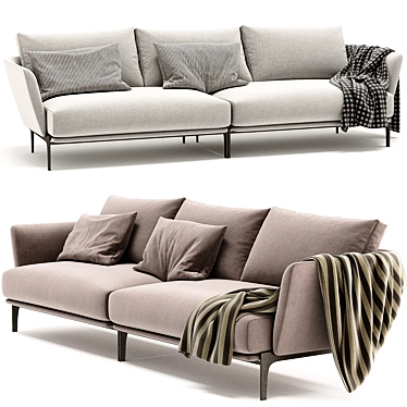 Modular Chelsea Sofa by Molteni 3D model image 1 