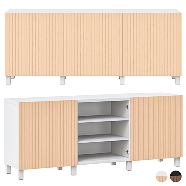 Sleek Storage Solution: BESTÅ by IKEA 3D model image 1 