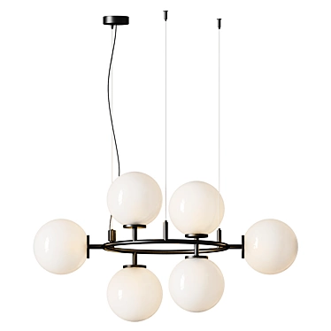 Elegant Branc Pendant Lamp 3D model image 1 