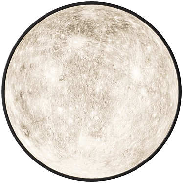 Dual-Sided Moon Lamp 3D model image 1 