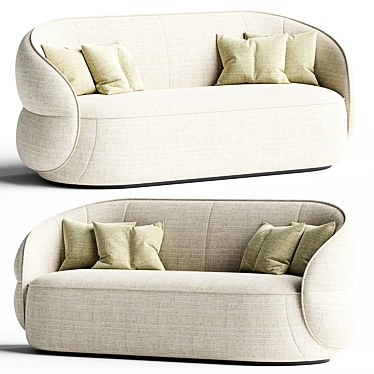 Modern Italian Clip Sofa Furniture 3D model image 1 