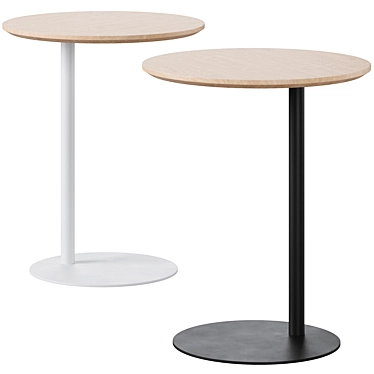 Minimalist Nordic Pillar Side Table 3D model image 1 