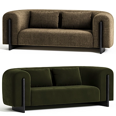 Designer Minuit Sofa Modern Style 3D model image 1 