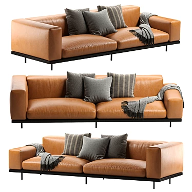 Modern Arflex Naviglio Sofa 3D 3D model image 1 