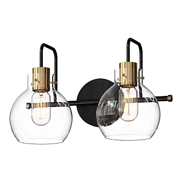 Elegant Dimmable Vanity Light 3D model image 1 