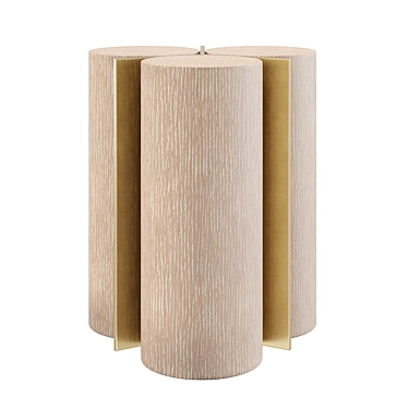 Baker Cylinder Side Table: Elegant Functionality 3D model image 1 