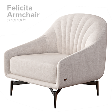  Natuzzi Editions C014 Felicita Armchair 3D model image 1 